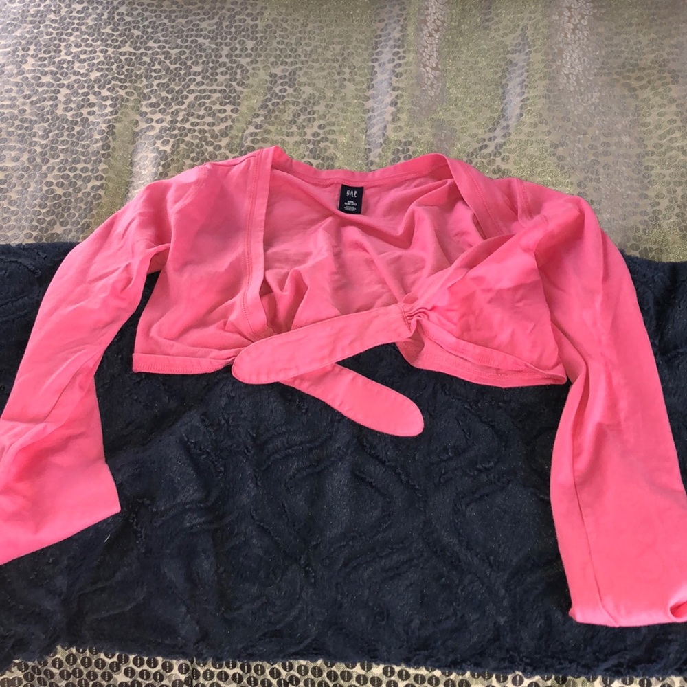 Gap Kids pink tie over shall